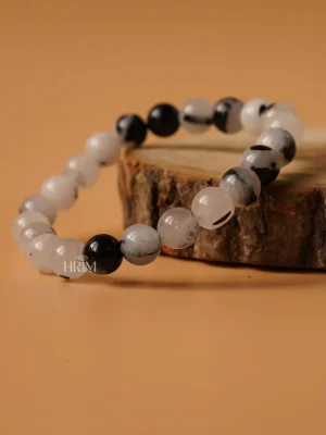 Black Rutile Quartz Bracelet