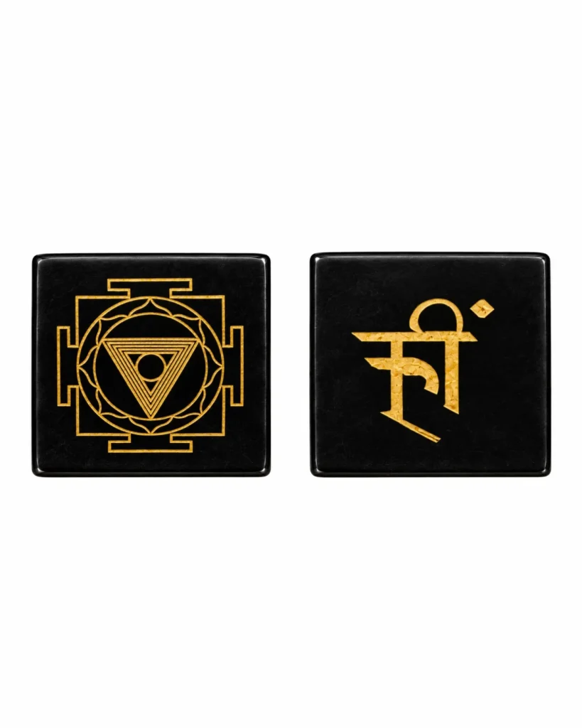 Golden-Yantra-and-Devanagari-Stone-Tiles